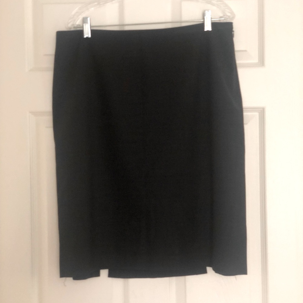 Ann Taylor Charcoal Grey Pencil Skirt